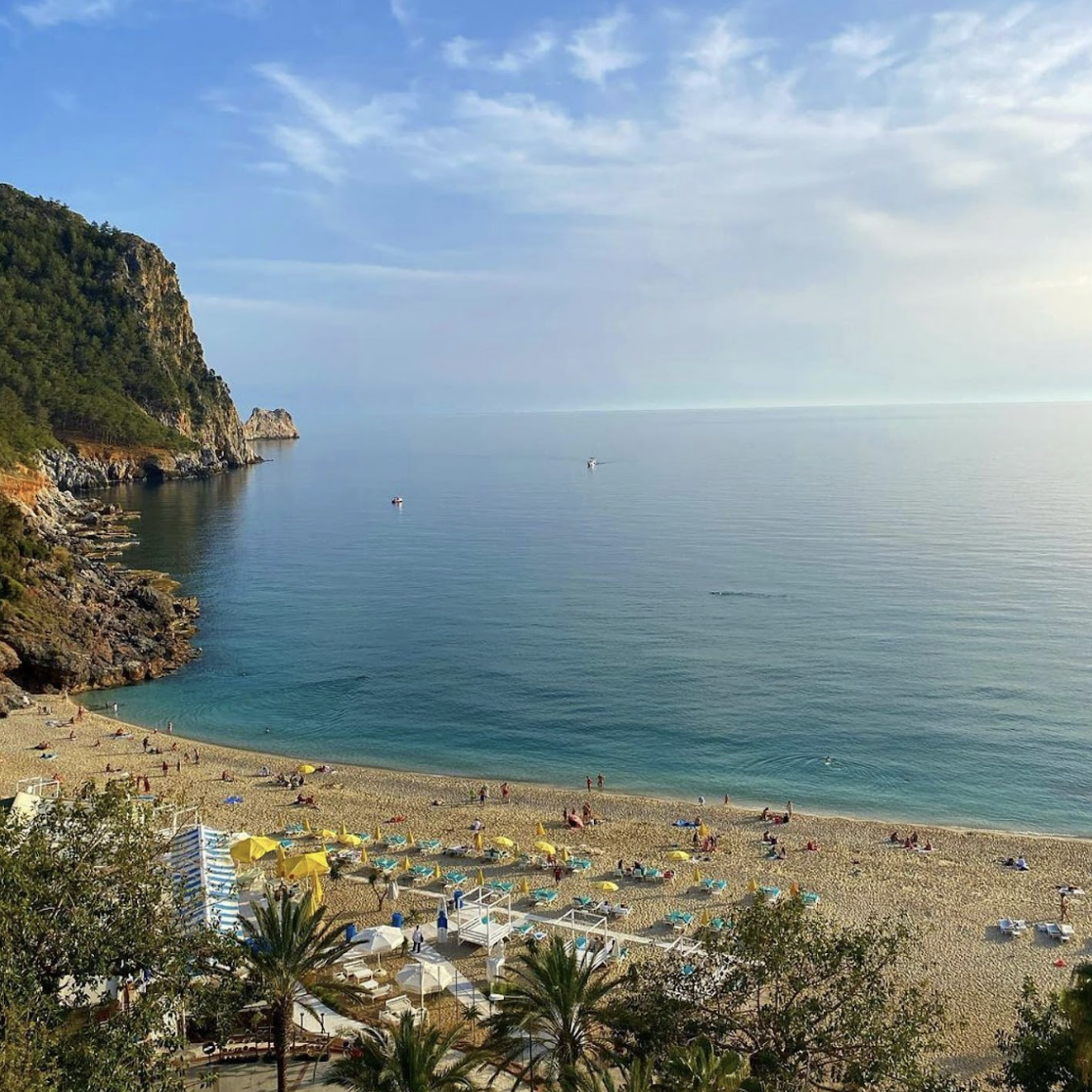 ალანია, თურქეთი. ზღვის სანაპირო ხედი